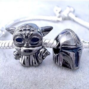 Star Wars The Child Mandalorian Baby Yoda Darth Charm BUNDLE fits PANDORA
